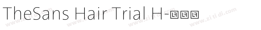TheSans Hair Trial H字体转换
